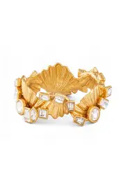 Conch Cuff Worn Gold/Clear