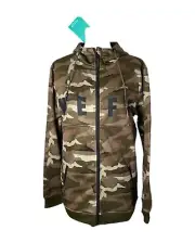 Men's Small Jacket Neff Green Camo Flint Shredder Hooded Snowboard Ski
