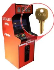 Neo-Geo Arcade Game Cabinet Key - Coin Operated Game - C413A