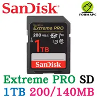 在飛比找蝦皮商城優惠-SanDisk Extreme PRO SDXC SD 1T