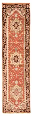 Vintage Hand-knotted Runner Rug 2'6" x 9'8" Traditional Wool Carpet