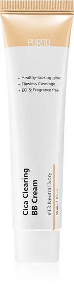 Purito Cica Clearing BB cream with UVA and UVB filters color 13 Neutral Ivory 30 ml
