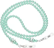 [uxcell] Eye Glasses Holders Around Neck, Green Pearl Eyeglasses Strap Fashion Stylish Beaded Lanyard Glasses Chain for Women Sunglasses Old Lady Glass