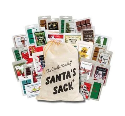 Santa's Sack - 11 Packs of Funny Scented Christmas Wax Melts in The Sack -
