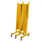 5m Expandable Metal Barricade Portable Traffic Fence with Locking Coasters