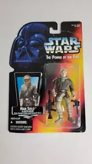 Star Wars Han Solo Hoth Gear Power of the Force POTF Red Card Action Figure NIB