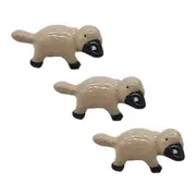 3PK Urban Platypus Pot Hanger Animal Figurine/Ornament Garden Decor Grey 9cm