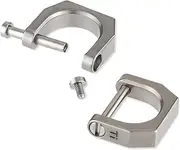 Titanium D Shape Key Ring Anti-lost Keyring with Screw Shackle Keychain Car Key Tool Horseshoe D Buckle for Key Fob