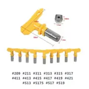 16pcs Airless Spray Gun Tips Nozzle for Paint Sprayer Nozzle Tip Yellow Airbrush