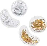 4pcs Gel Eye Pads Durable Sequins Cooling Eye Patches Reusable Cold Ice Packs Reduce Puffiness Swelling present for Summer Relaxation