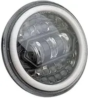 Motorcycle Headlight 5.75 Inch Motorcycle LED Headlight For Dyna Softail For Sportster 883 XL883 FXCW 5 3/4" led DRL 50W motorbike headlamp C