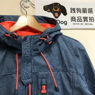 跩狗嚴選 正品 極度乾燥 Superdry 牛仔藍灰 螢光 櫻桃 粉紅 連帽刷毛防風 彈性材質 風衣 外套 風暴灰