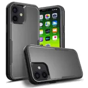 For Apple iPhone 11 3in1 Case Drop Resistant Defender Tradies Hybrid Armor Heavy Duty Rugged Shockproof Tough Cover (Black)