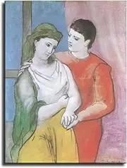 Pablo Picasso Poster Lovers Canvas Painting Pablo Picasso Wall Art Pablo Picasso Print Fashion Abstract Picture 50X70cm Unframed for Home Decor