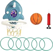 1 Set Wall Mounted Cartoon Basketball Hoop Set for Indoor Play Rack for Skill Development and Parent Interaction for Practice and Coordination