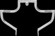 Lindby Linbar Front Highway Bar Chrome Harley Dyna Super Glide 95-13