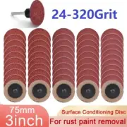 75mm 3inch Sanding Discs Roll Lock Aluminium Oxide Grinding Discs Surface Prep