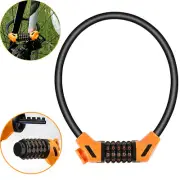 40CM-60CM Bike Lock Portable 5-digit Bicycle Combination Lock Anti-theft