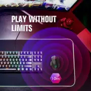 VicTsing Wireless Mouse gaming Chargeable Ergonomic RGB Lighting PC282 10000 DPI