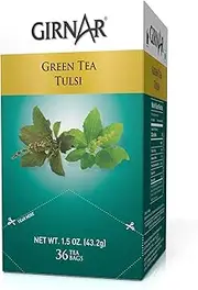 Girnar Green Tea/Chai, Tulsi, 36 Tea Bags