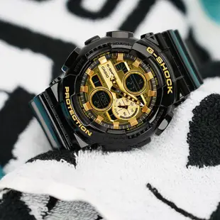 CASIO 卡西歐 G-SHOCK 人氣黑金手錶 GA-140GB-1A1