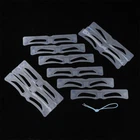 12Pcs Silicone Eyebrow Stencils DIY Makeup Eyebrow Drawing Guide Templa3C