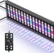Aquarium LED Light Fish Tank Full Spectrum Lighting with 24/7 Day-Night Cycle