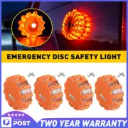 4Pack LED Road Emergency Flares Flashing Warning Light Safety Beacon Strobe Lamp