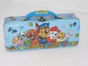 Paw Patrol Tin Pencil Box Blue Gift Marshall Chase Skye Rubble