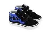 Vans Toddler Sk8-Mid Reissue V Glow Slime Black/ Blue Boys Strap Shoes