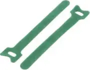 Green Hook & Loop Cable Tie 12mm width x 150, 180, 200, 300mm Length Strap Ties