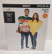 Adult Couple Chips & Salsa Halloween Costume Complete NEW!