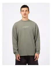 [St Goliath] Arching Textured Crew in Green