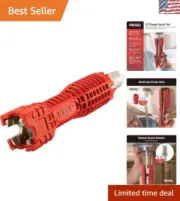 Durable EZ Change Plumbing Wrench with 6-Sided Insert for Quick Installations