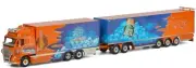 WSI, VOLVO FH02 Globetrotter XL rigid body carrier 6x2 combi trailer and doll...