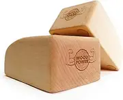 WOODPOWER® BalanceBlocks(Original & Contour) I Handstand Blocks & Yoga Block in One - Support Your Wrists During Bodyweight Training, Gymnastics, Acrobatics, Yoga and More (Pack of 2)