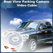Car Reverse Rear View Parking Camera Video Cable BNC+DC 25M White