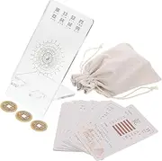 JOINPAYA Oracle Card Set 64 Hexagrams Chinese Fortune Telling Cards Starter Kit for Beginners