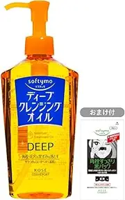 KOSE Softymo Deep Cleansing Oil 8.1 fl oz (230 ml) (Bonus Pore Pack x 1)