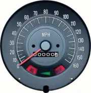 OER 160MPH Speedometer With Warning Lights For 1968 Pontiac Firebird Models
