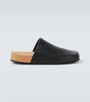 [Balenciaga] Balenciaga x Scholl leather mules AU 6 black