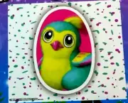 Jigsaw Puzzle HATCHIMALS GREEN PENGUALA 24 Pieces 9.1" x 10.3" Cardinal