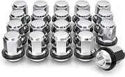 White Knight 1907WR-20AM Chrome Factory Style M12x1.5 Radius Seat Lug Nuts with Washer for Honda and Acura, 20 Pack