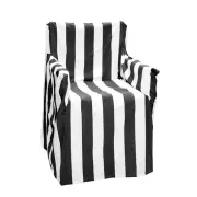 RANS Alfresco Director Stripe Black Chair Cover