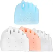 Metatarsal Pads, Silicone Toe Separator,Toe Spacers, Ball of Foot Cushions, Breathable & Soft, For Toe Overlapping Hammertoe Yoga Practice (4sets)