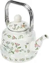 ELAYARD Enamel Tea Pot Practical Household Teapot for Gas Furnace Induction Cooker Artistic Design Water Kettle for Tea Relaxation Your Kitchen