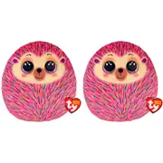 2x TY Squishy Beanies Hildee - Hedgehog Squish 35cm Kids/Childrens Plush Toy 3y+