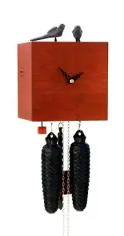 Modern cuckoo clock 8 day running time, Bamboo RH BB33-3 NEW