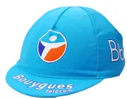 Team Bourygues Telecom Euro Race Light Blue Cycling Cap OSFM