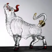 Animal Bull Wine Decanter Dispenser Iced Tea Boyfriend Glass Liquid Decanter